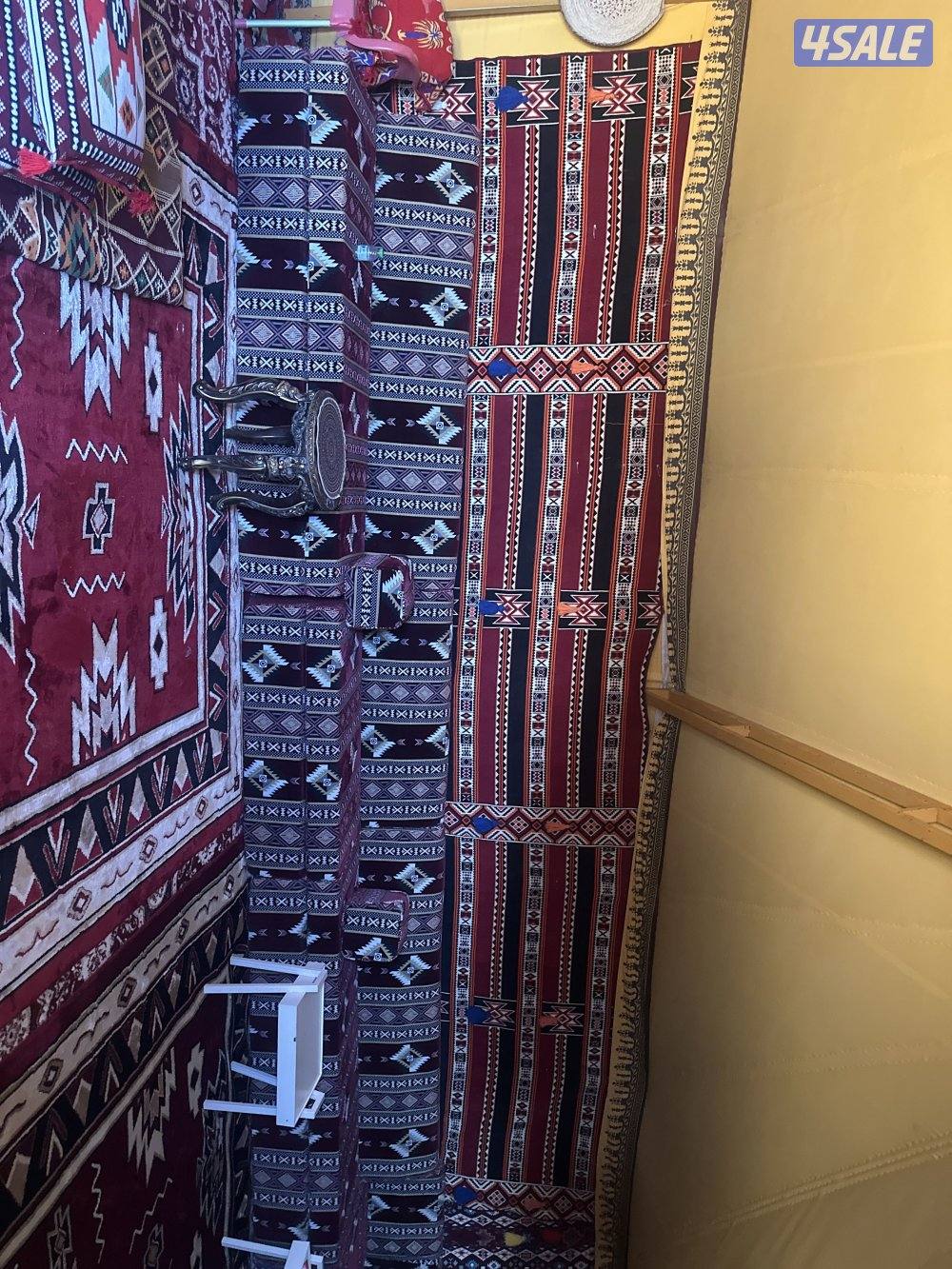 خيمة البصمان 5*10مع أغراضها كاملة استخدام موسمين ممتازة وفوق الممتاز3