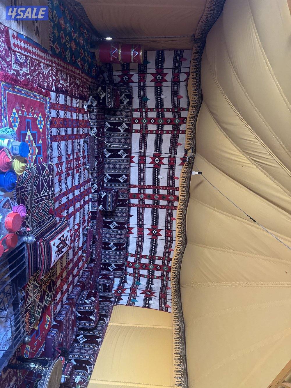 خيمة البصمان 5*10مع أغراضها كاملة استخدام موسمين ممتازة وفوق الممتاز4