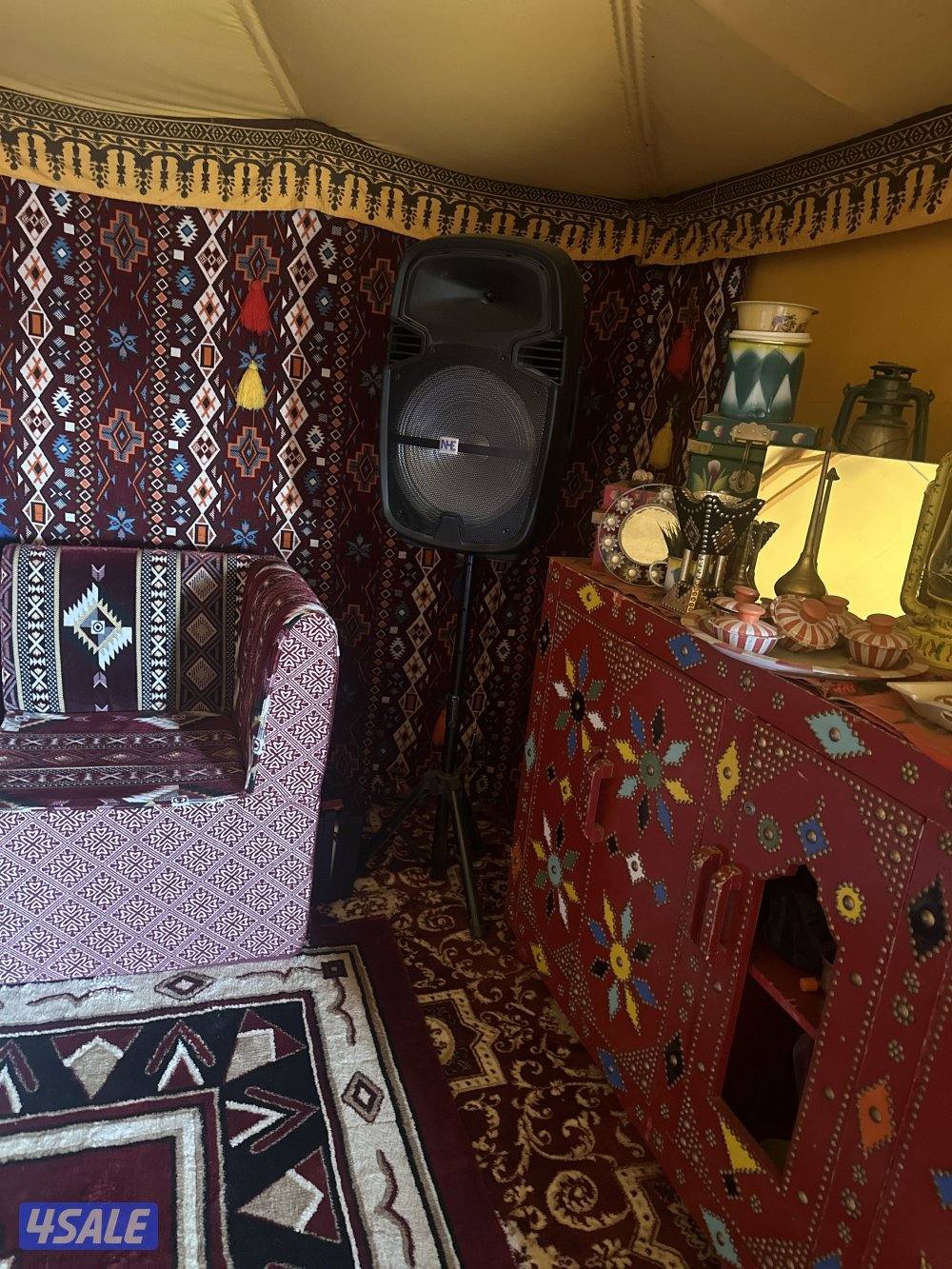 خيمة البصمان 5*10مع أغراضها كاملة استخدام موسمين ممتازة وفوق الممتاز11