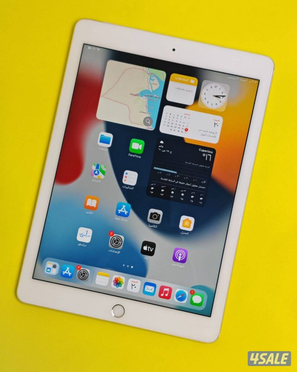 ايباد اير 2 – 128 جيجا يدعم شريحة iPad Air 2 128GB Silver Cellular 4G1