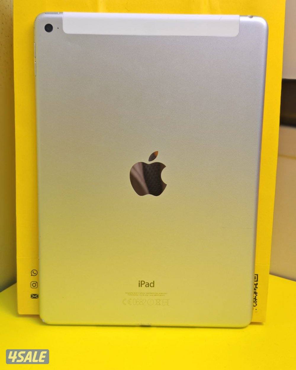 ايباد اير 2 – 128 جيجا يدعم شريحة iPad Air 2 128GB Silver Cellular 4G4