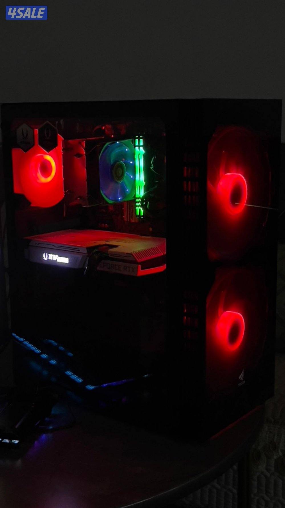 سيت اب كامل معا شاشة كرت 3060ti RTX كل اغراضه وياه1