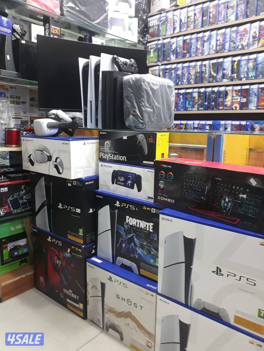 بيع جميع أجهزة ps3-4-5 جديدومستعمل مع اكسسواراتهاوكروت ستور1