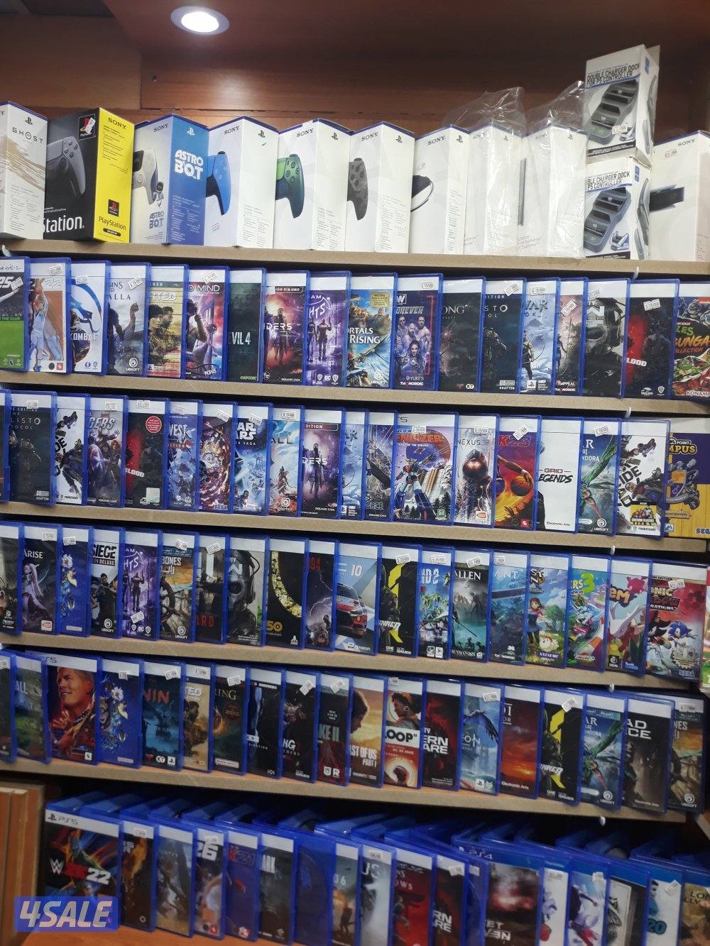 بيع جميع أجهزة ps3-4-5 جديدومستعمل مع اكسسواراتهاوكروت ستور4