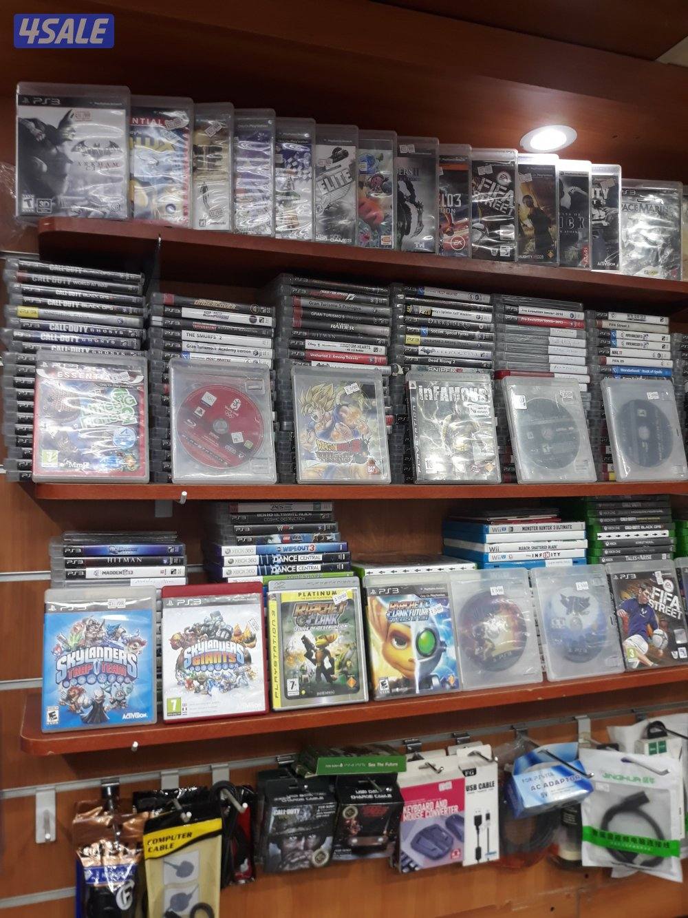 بيع جميع أجهزة ps3-4-5 جديدومستعمل مع اكسسواراتهاوكروت ستور6