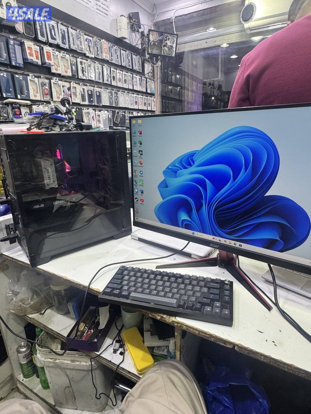 Asus Gameing Pc i5 10Th Ram 16GB M.2 1TB SSD Nvdia GTX 1650 with LCD270