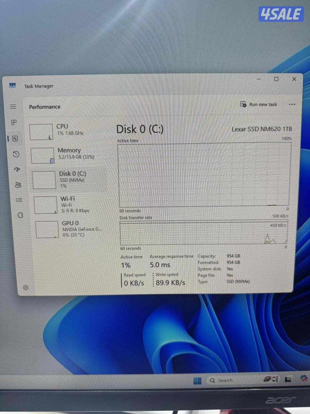 Asus Gameing Pc i5 10Th Ram 16GB M.2 1TB SSD Nvdia GTX 1650 with LCD271