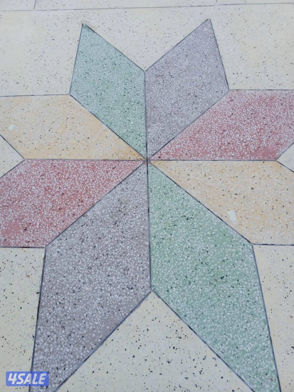معلم بلاط متدخل وكربستون وصب مزييك أرضيات وجلي رخام توريد وتركيب اسعار7