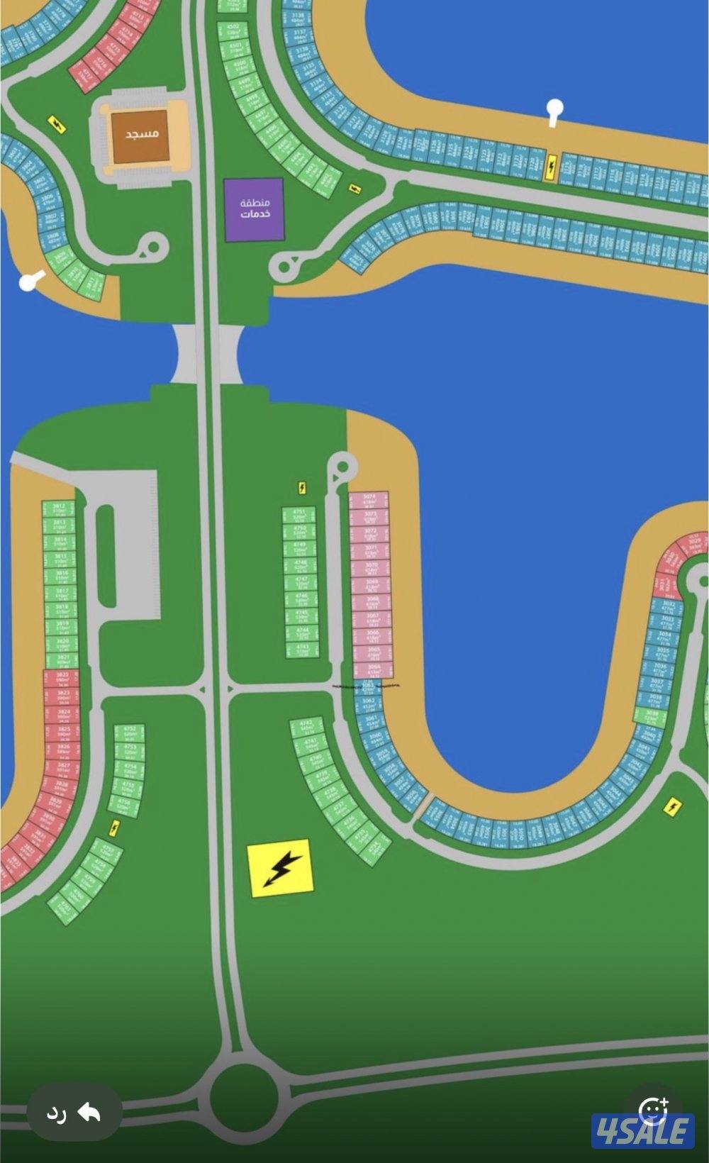 للبيع ارض في صباح الاحمد البحريه المرحله الخامسه1