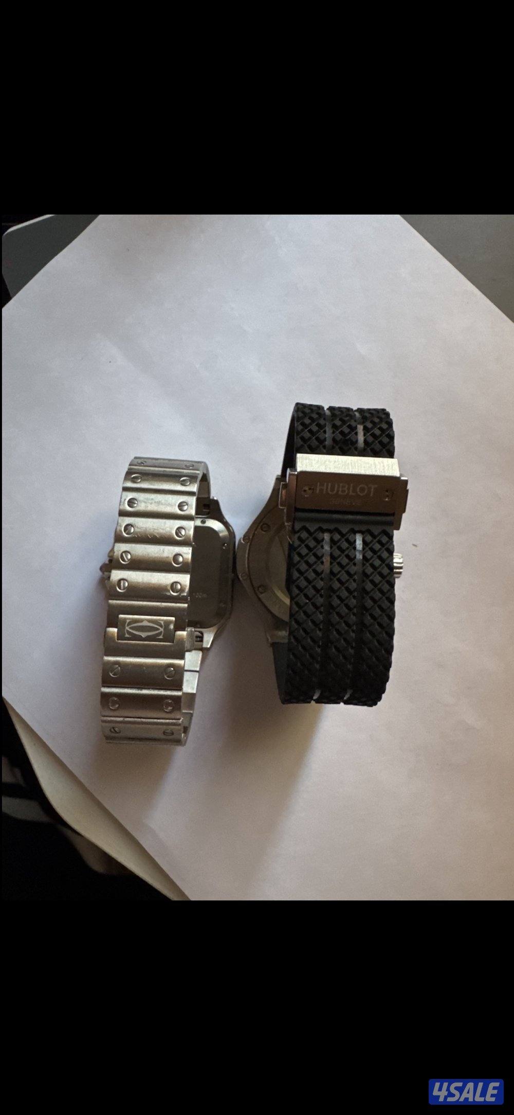 للبيع ساعتين هبلوت و كارتير بدون كرتون( درجه اولى)2