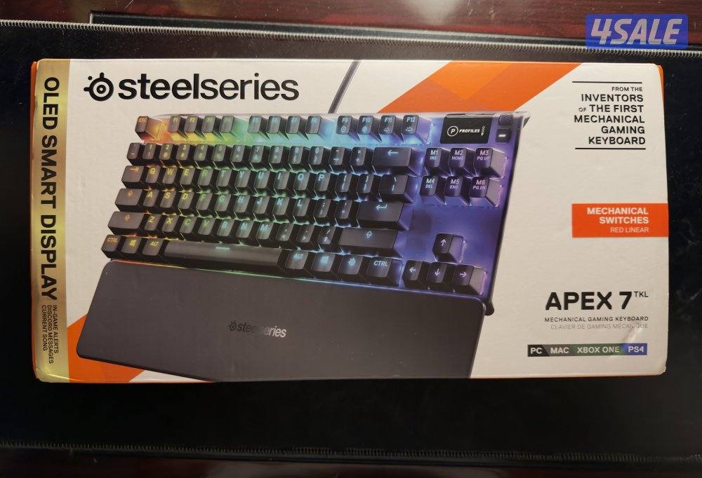 Keyboard Steelseries apex 7TKL red linear switches1