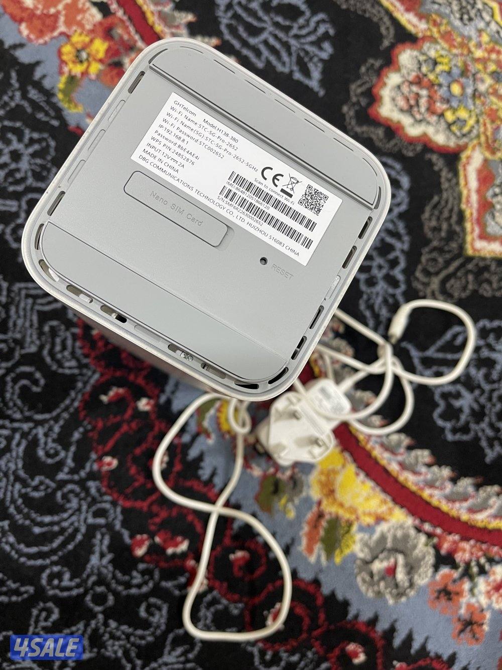 راوتر ثابت برو 4 فايف جي 5g نظيف وشغال تمام مع الشحن3