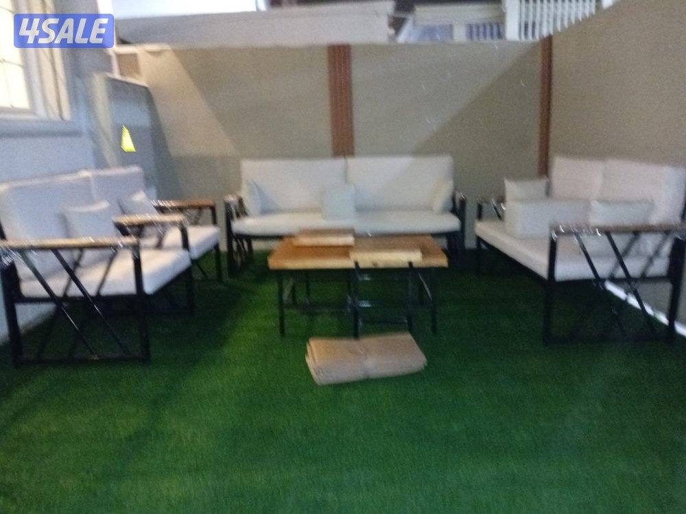 كراسي حديد اطقم خشب سعودية ♦️🇰🇼11