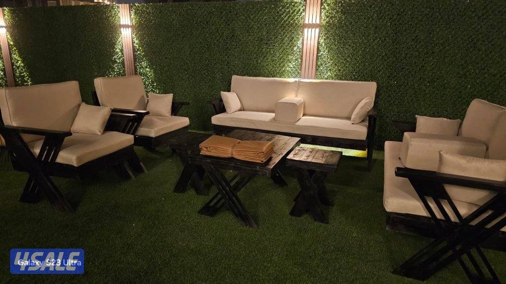 كراسي حديد اطقم خشب سعودية ♦️🇰🇼12