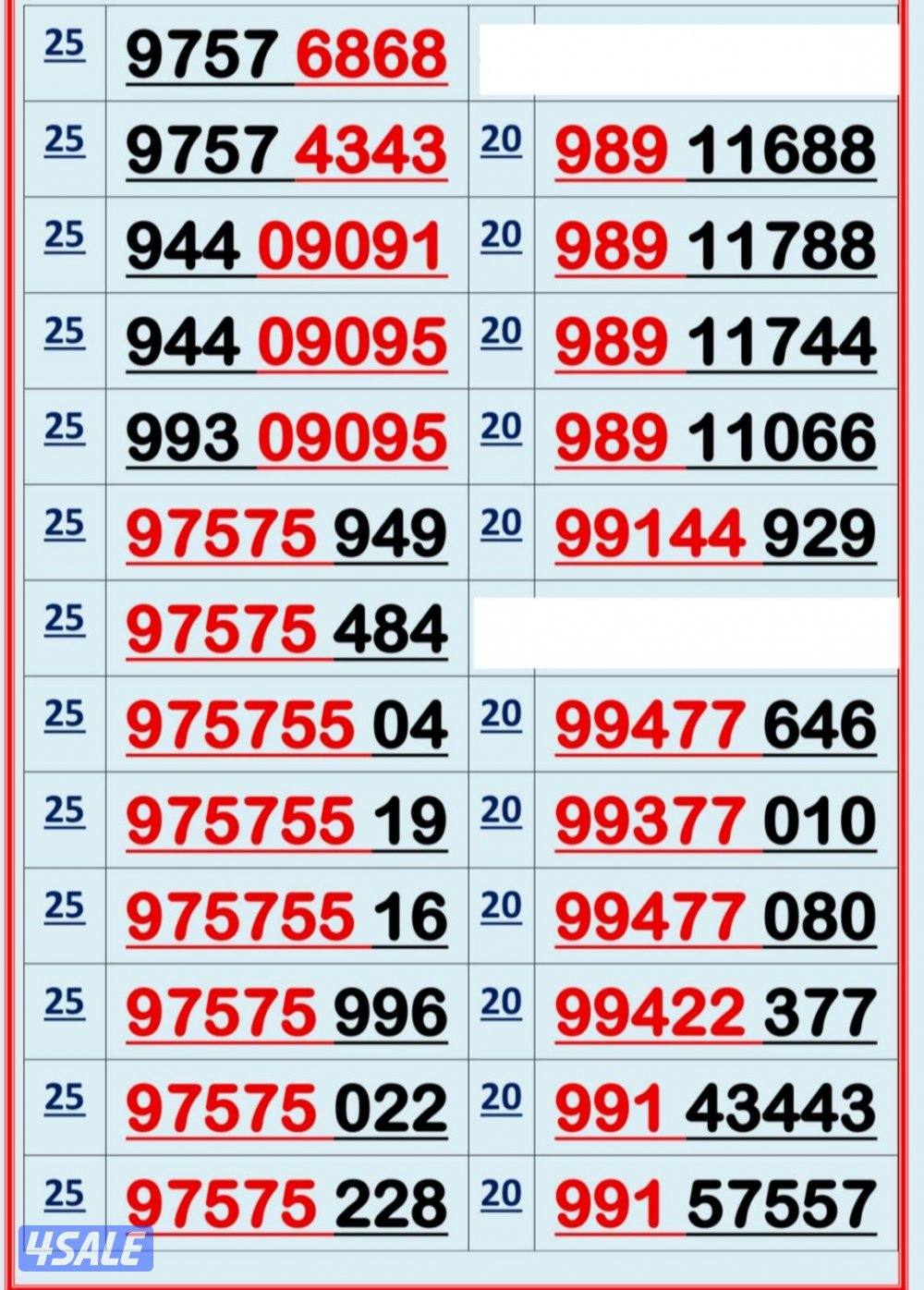 اكسترا للاتصالات ارقام مميزة5