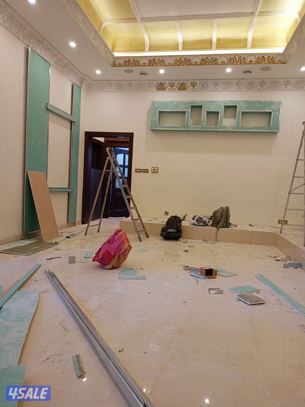 معلم جبس بورد وبديل الخشب وبديل الرخام وتكسير وصبغ 60×60 وديكورات جبس7