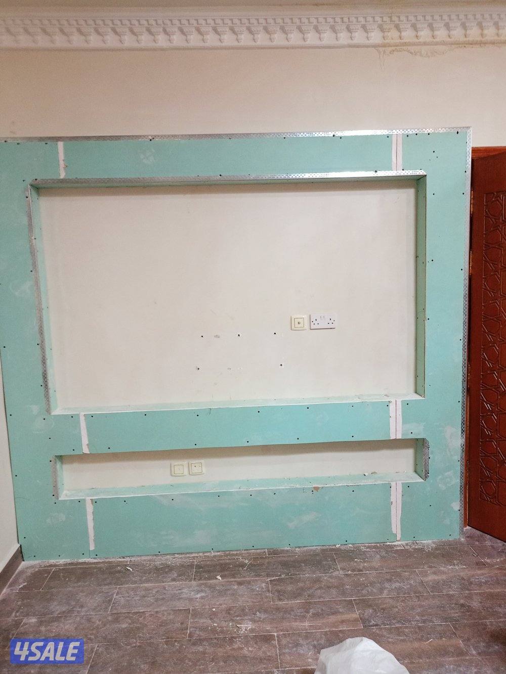 معلم جبس بورد وبديل الخشب وبديل الرخام وتكسير وصبغ 60×60 وديكورات جبس12