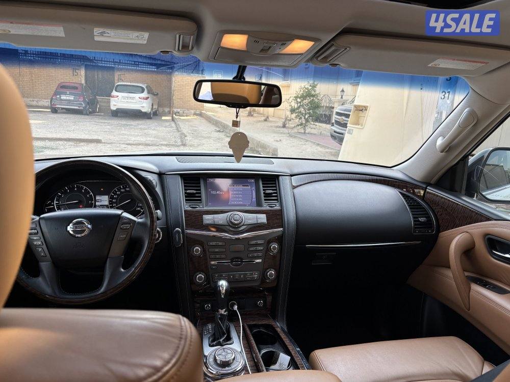 نيسان باترول ابيض 2015 صبغ الوكاله2