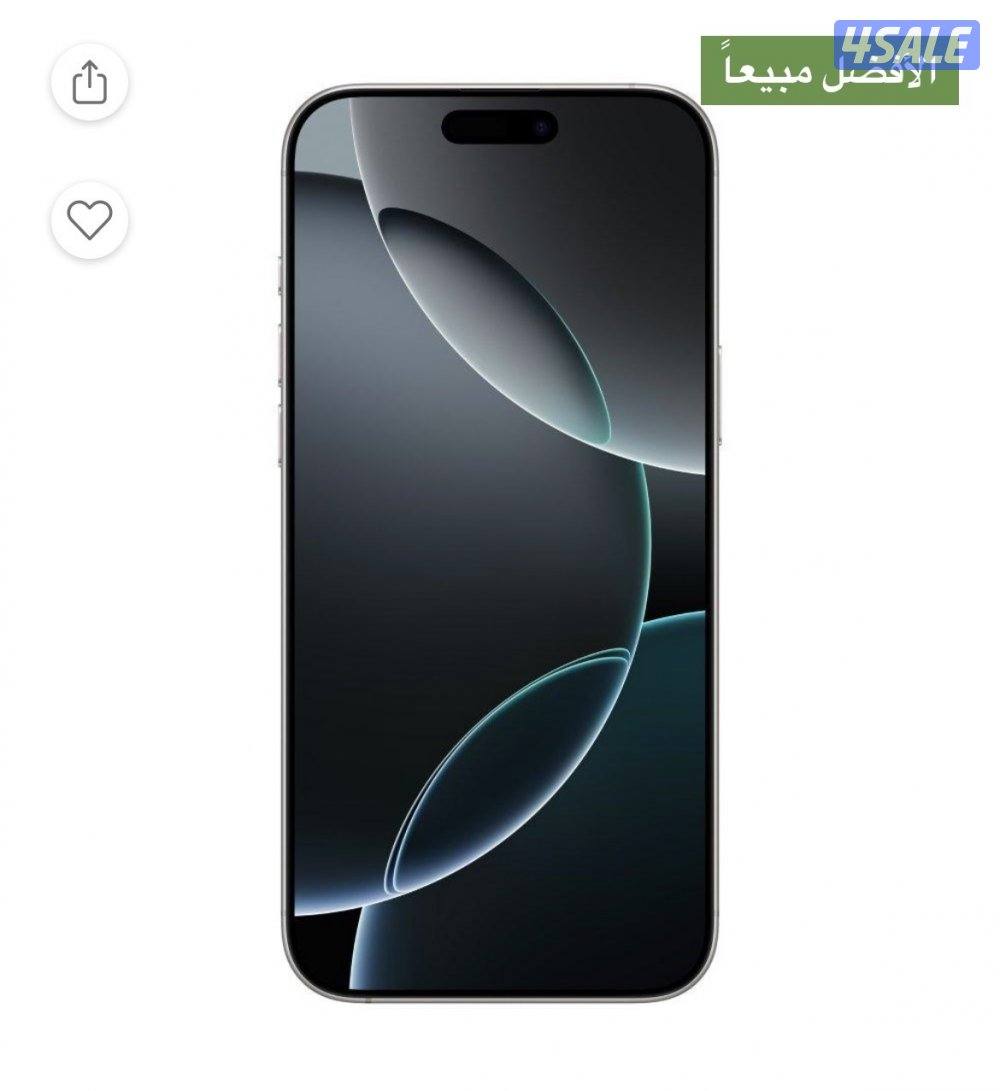 جهاز آيفون 16 برو ماكس اللون الأبيض التتانيوم النادر فالسوق بكرتون3