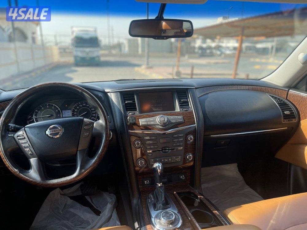 نيسان باترول بلاتينوم ستي وارد قطر صبغ قطعتين فحص جير مكينه شاصي7