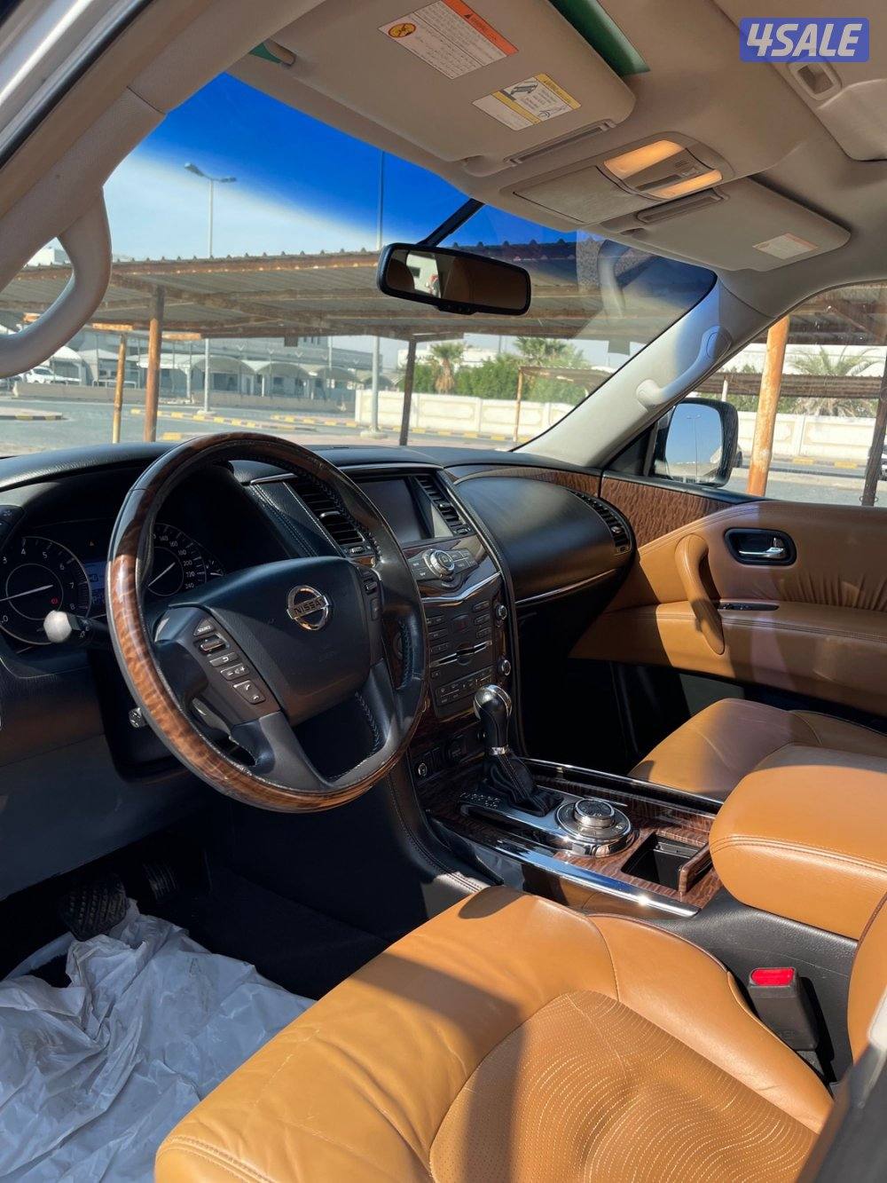 نيسان باترول بلاتينوم ستي وارد قطر صبغ قطعتين فحص جير مكينه شاصي9