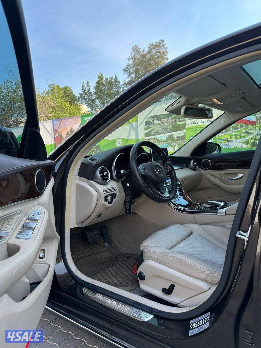 للبيع مرسيدس C200 موديل 2015 وارد البشر صبغ الوكالة ماعدا ثلاث قطع8