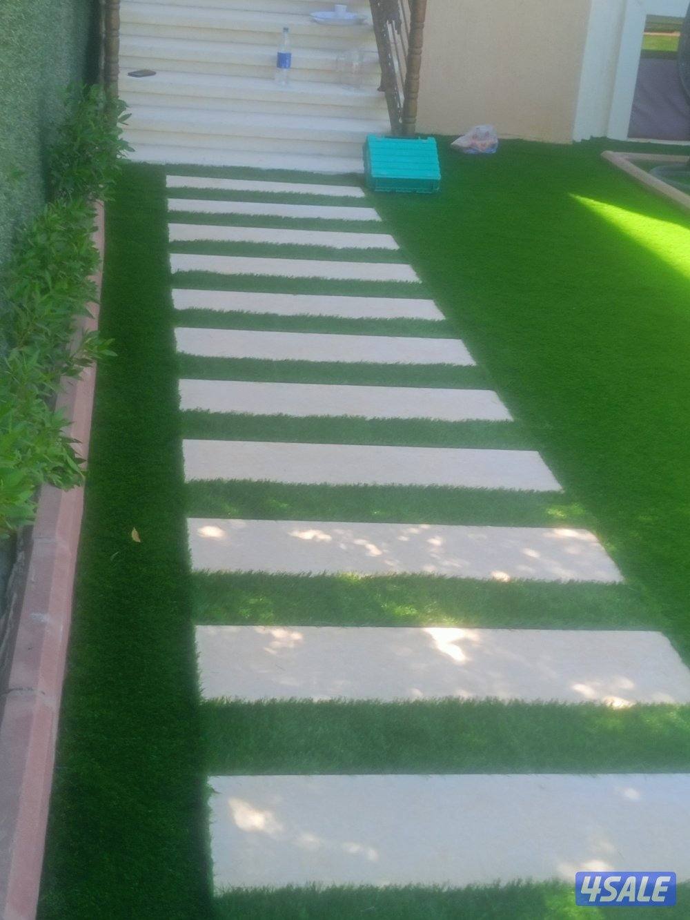 تنسيق حدائق تركيب ثيل صناعي وطبيعي وسور تركي بافضل الاسعار13