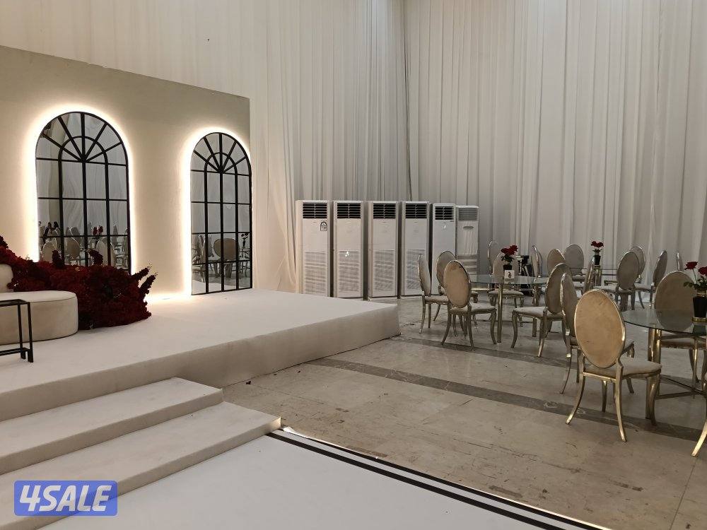 للايجار مكيفات عمودية ودفيات غاز لجميع المناسبات شغل مرتب7