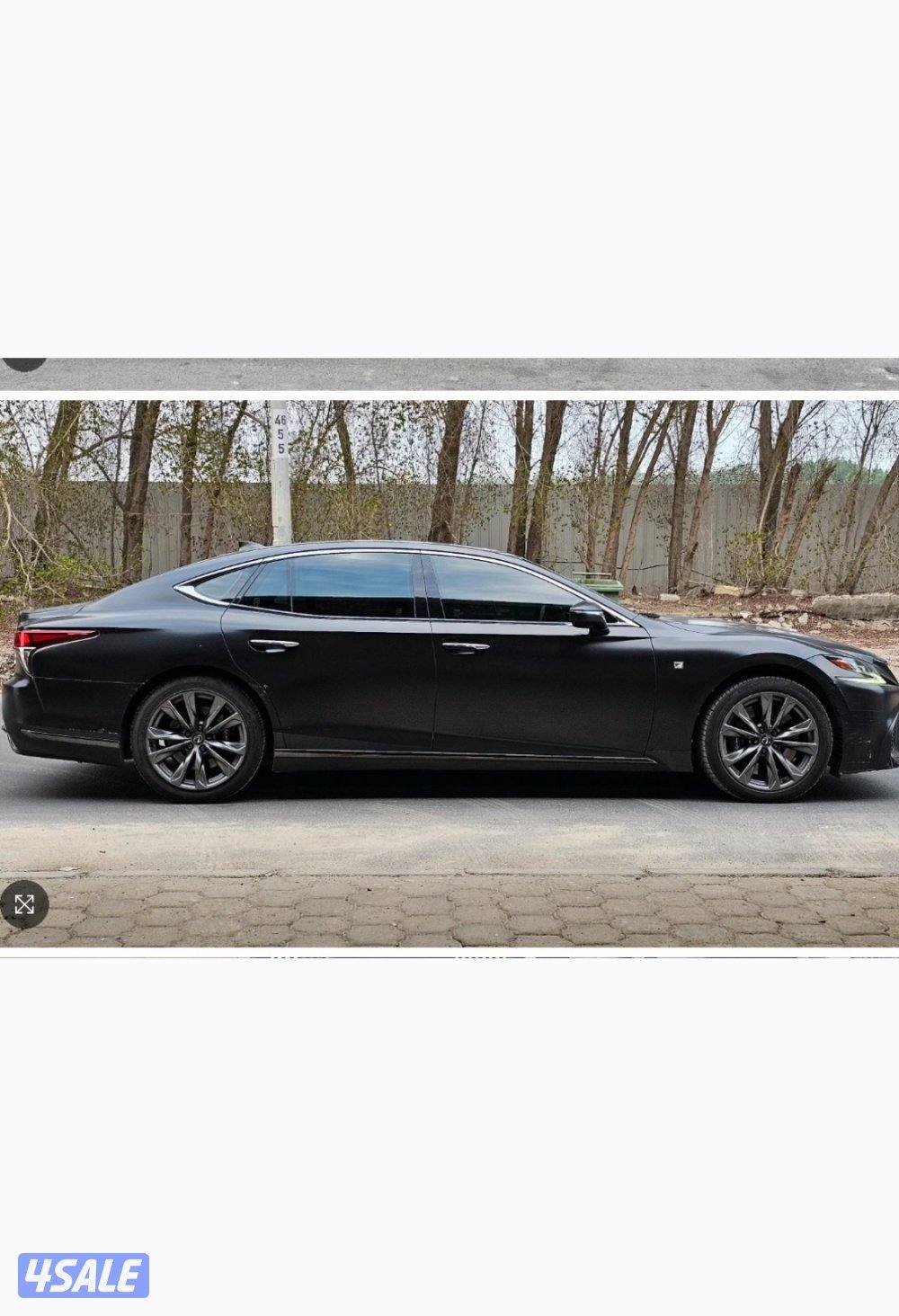 Lexus ls500 اسود مطفي2
