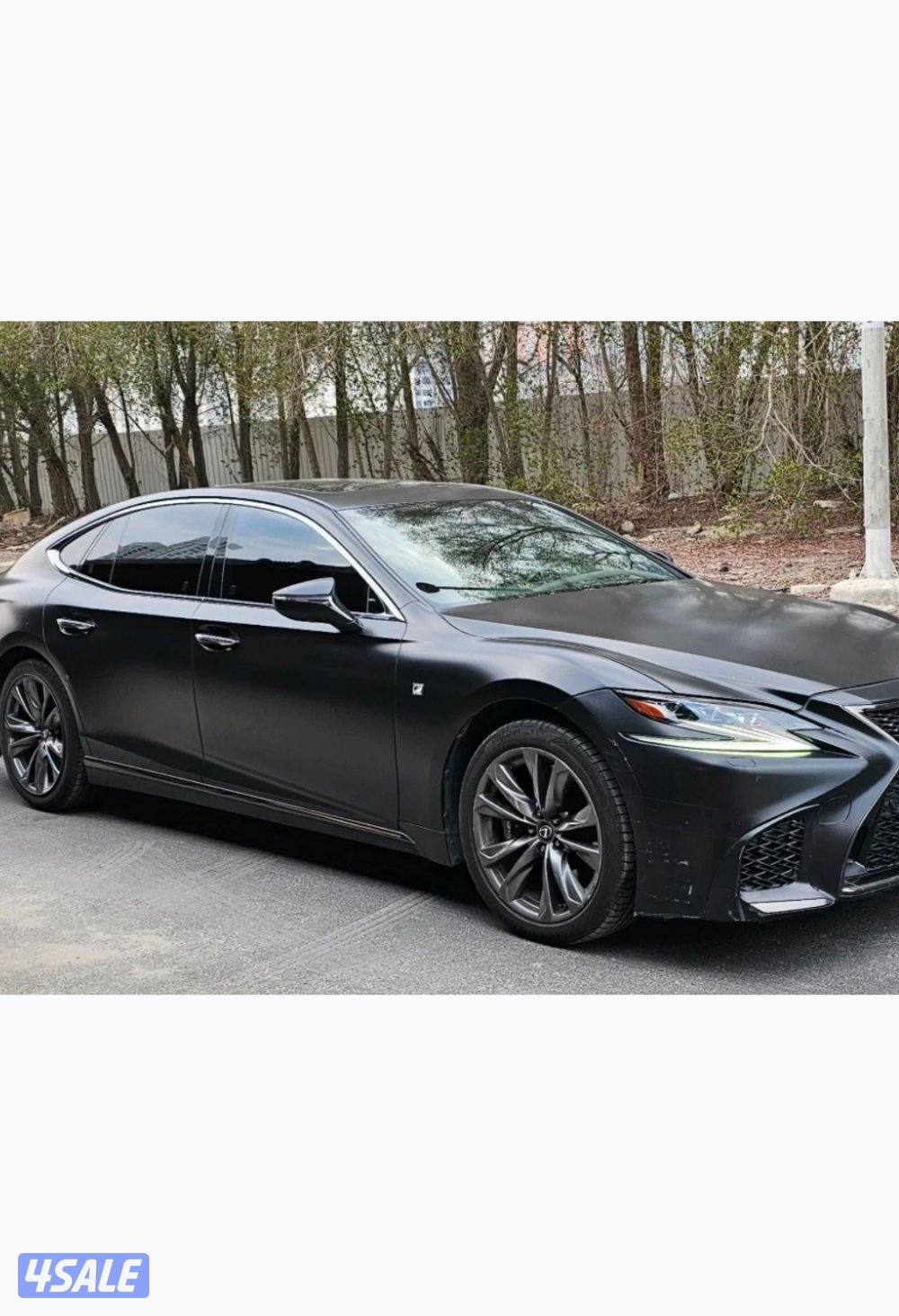 Lexus ls500 اسود مطفي3