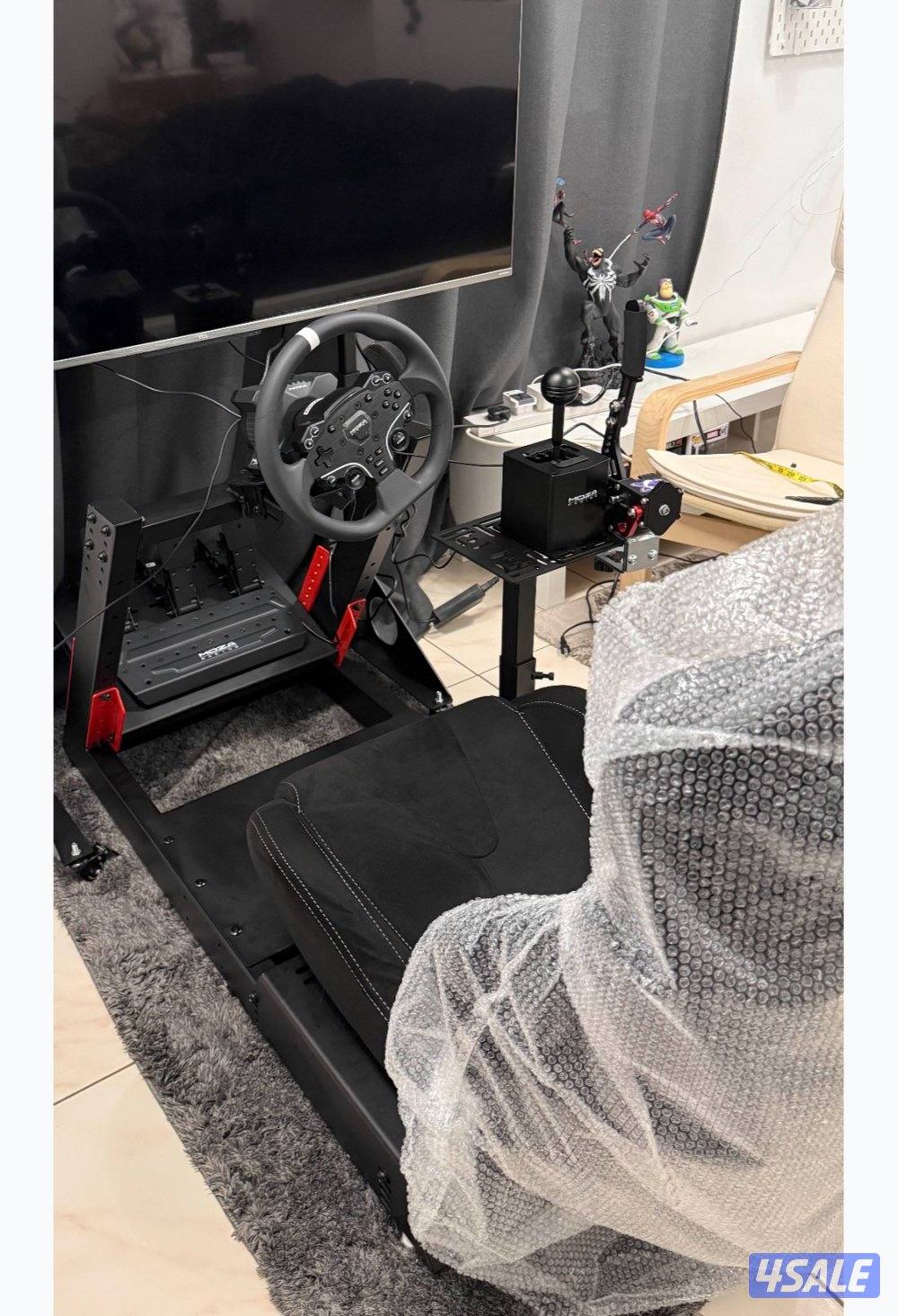 سكان Moza R3 + كرسي كامل مع ستاند شاشة + ملحقات سكان0