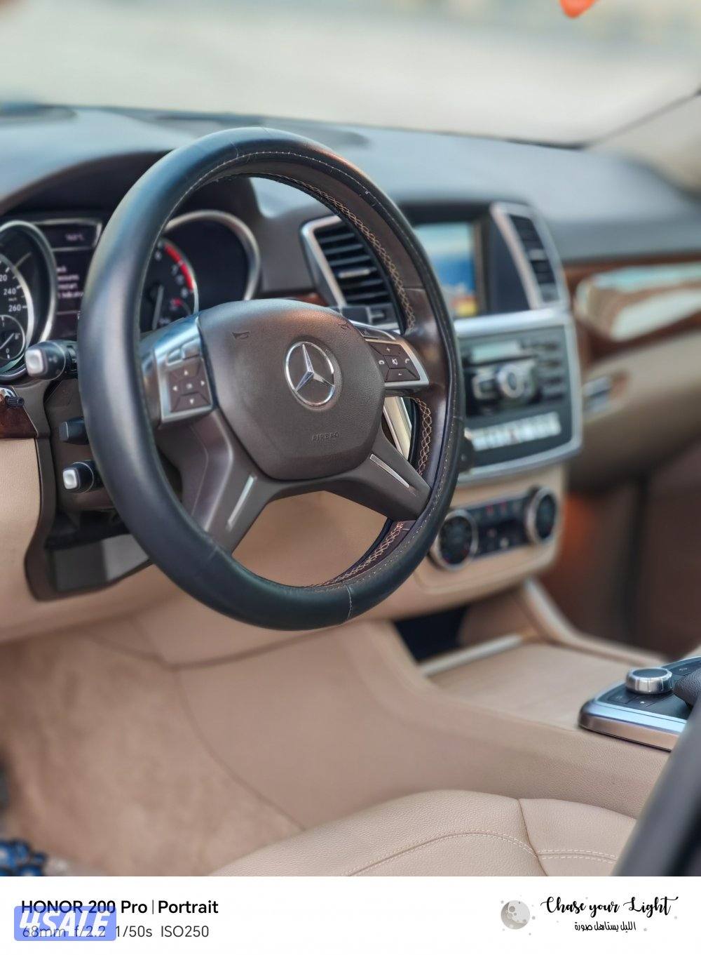 Mercedes ML350 شرش لفحص    موديل20138