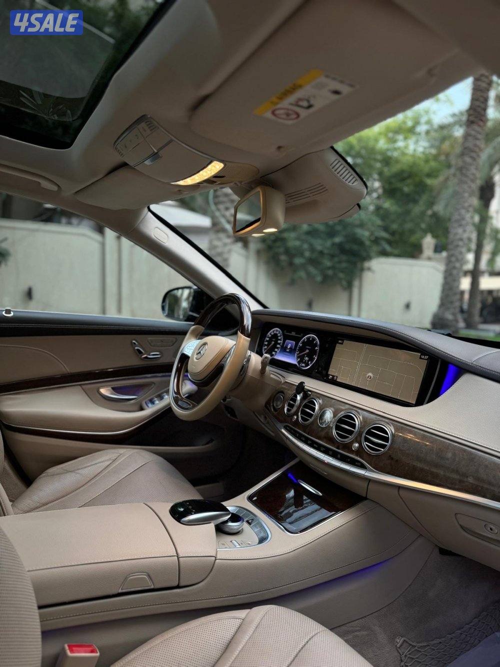 للبيع مرسيدس S400 موديل 2015 وارد البشر صبغ الوكالة10