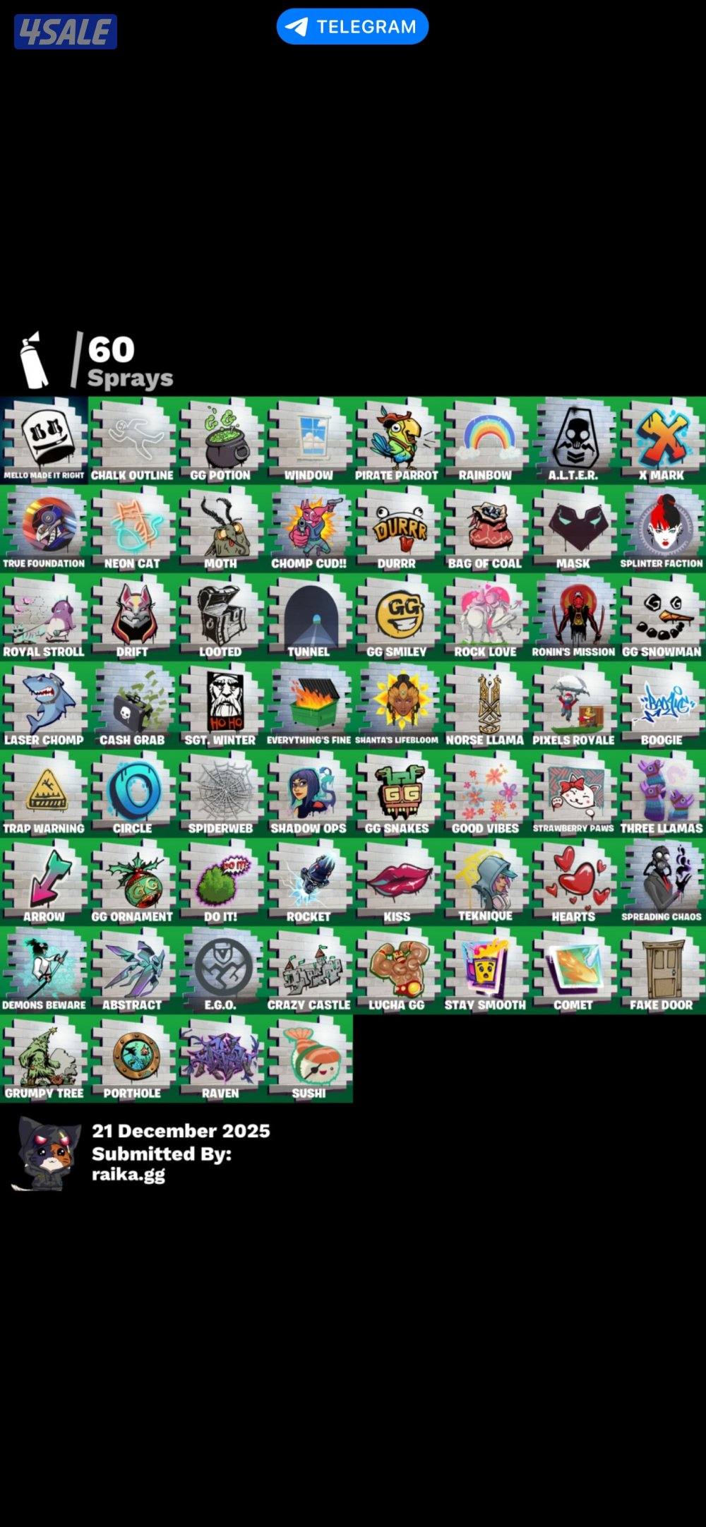 حساب فورت نايت نادر ضمان مدى5