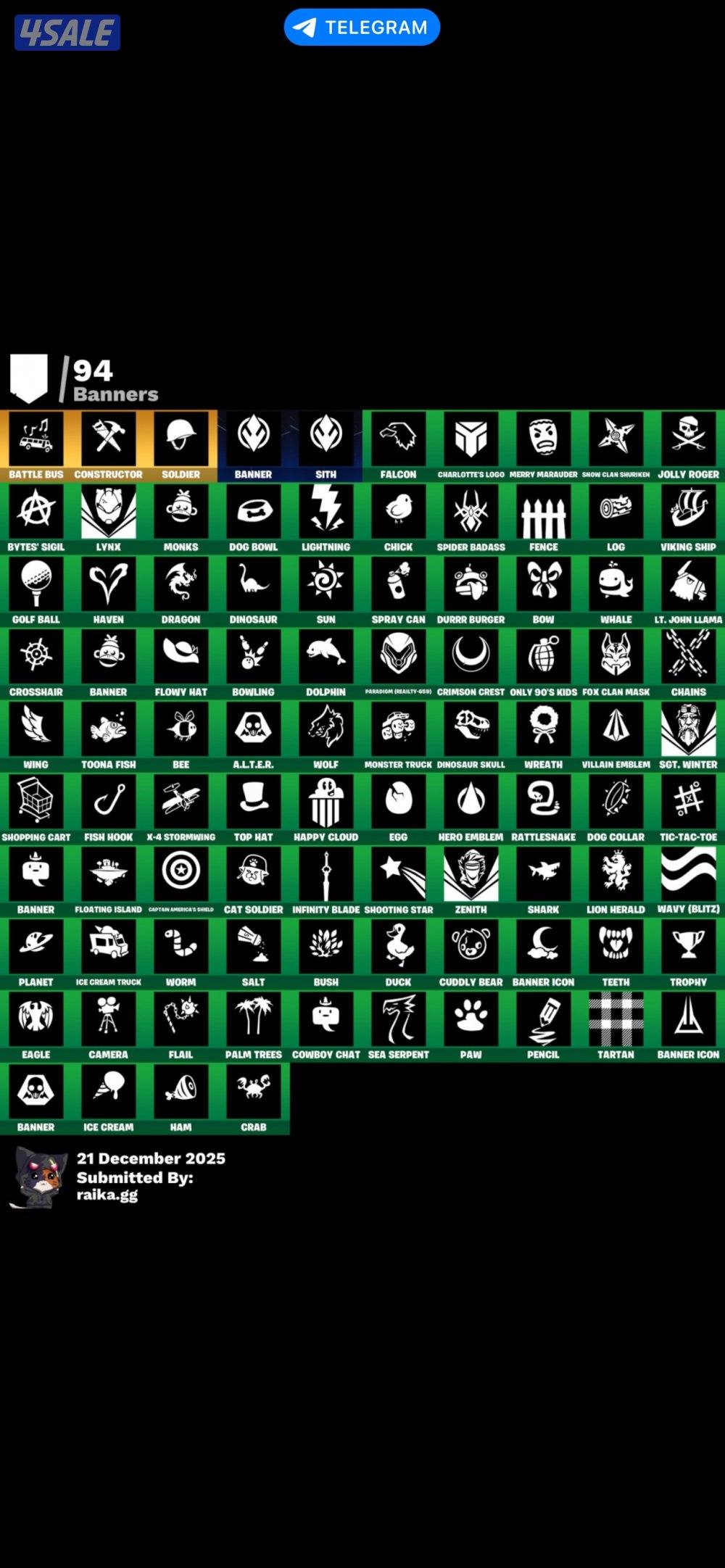 حساب فورت نايت نادر ضمان مدى6