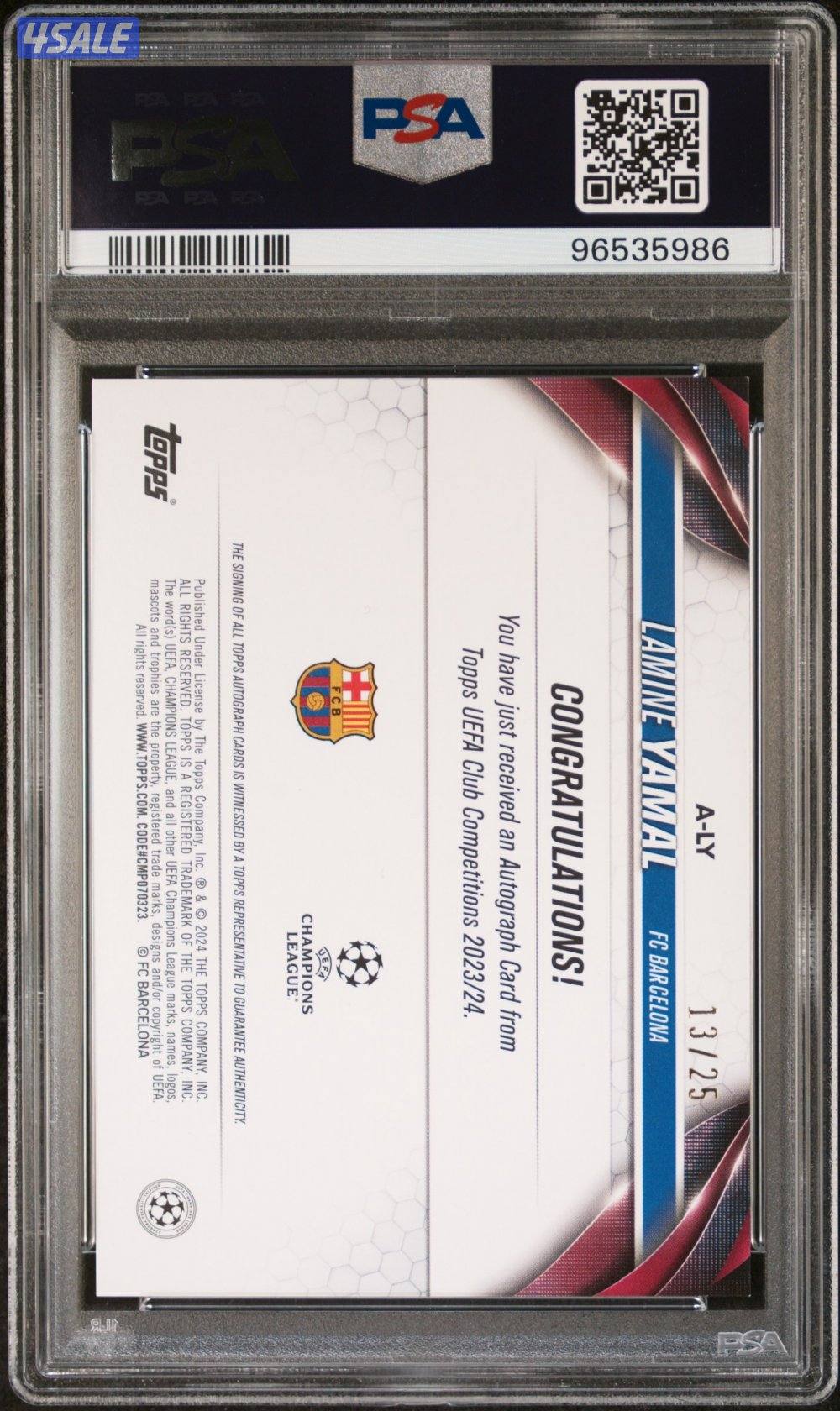 LAMINE YAMAL AUTO-ORANGE FOILBOARD /251