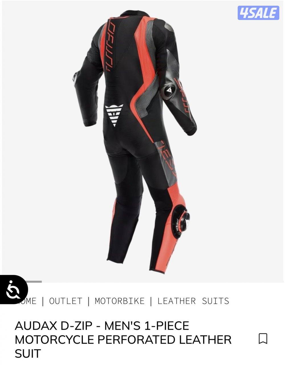 Dainese Audax D zip   Perforated race suit - Brand  new -2