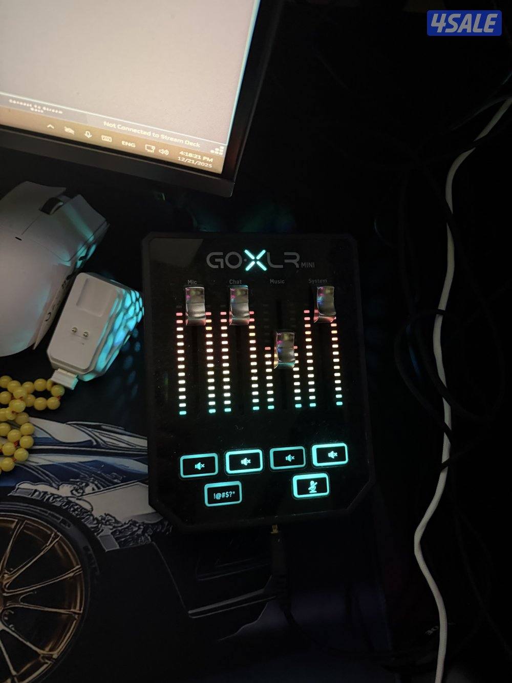 مايك رود + مكسر go xlr mini  + ستاند رود الأصلي + سماعه DT990 pro2