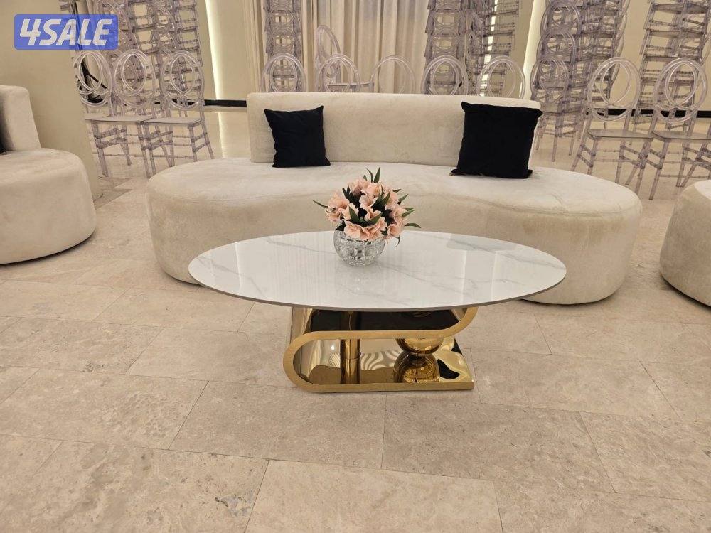 تاجير كراسي مخمل  و كنبات مع طاولاتهم -دي جي -كوش -تصوير -فاليه -زينه5