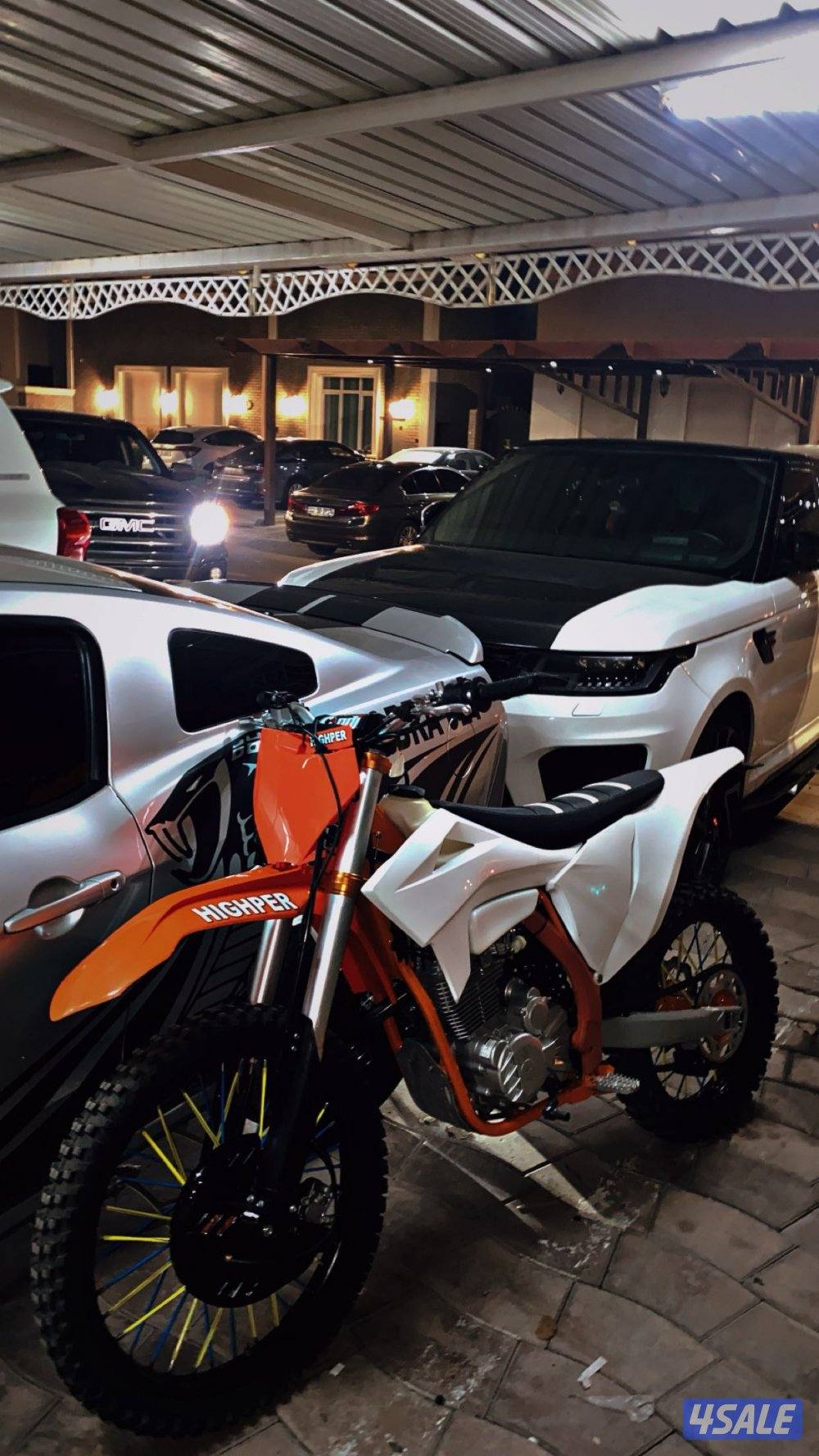 HIGHPER dirt bike 300cc 2025 4strok.           سيكل حجم 300نظيف وافحص0