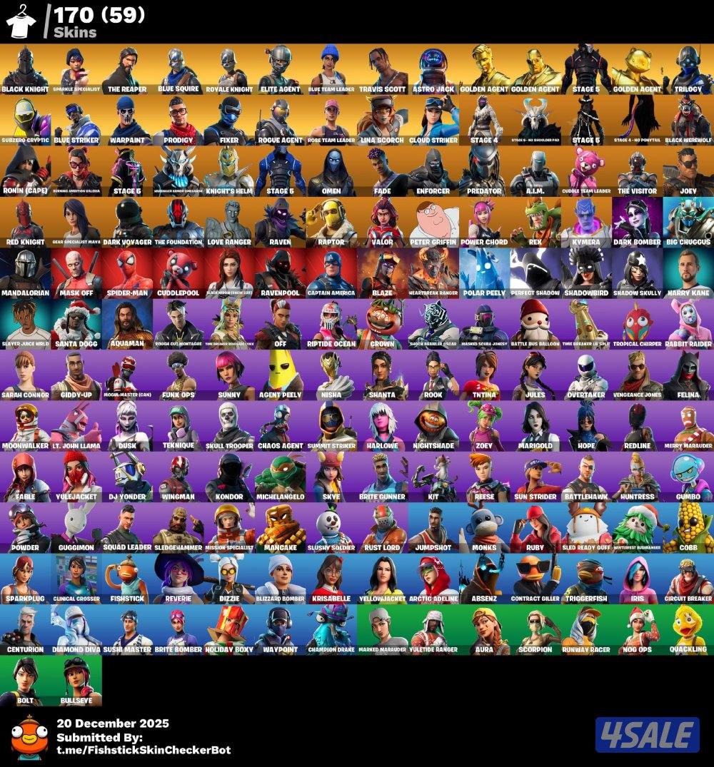 حساب فورت نايت نادر شيطون مع ترافيسكوت🔥✅1