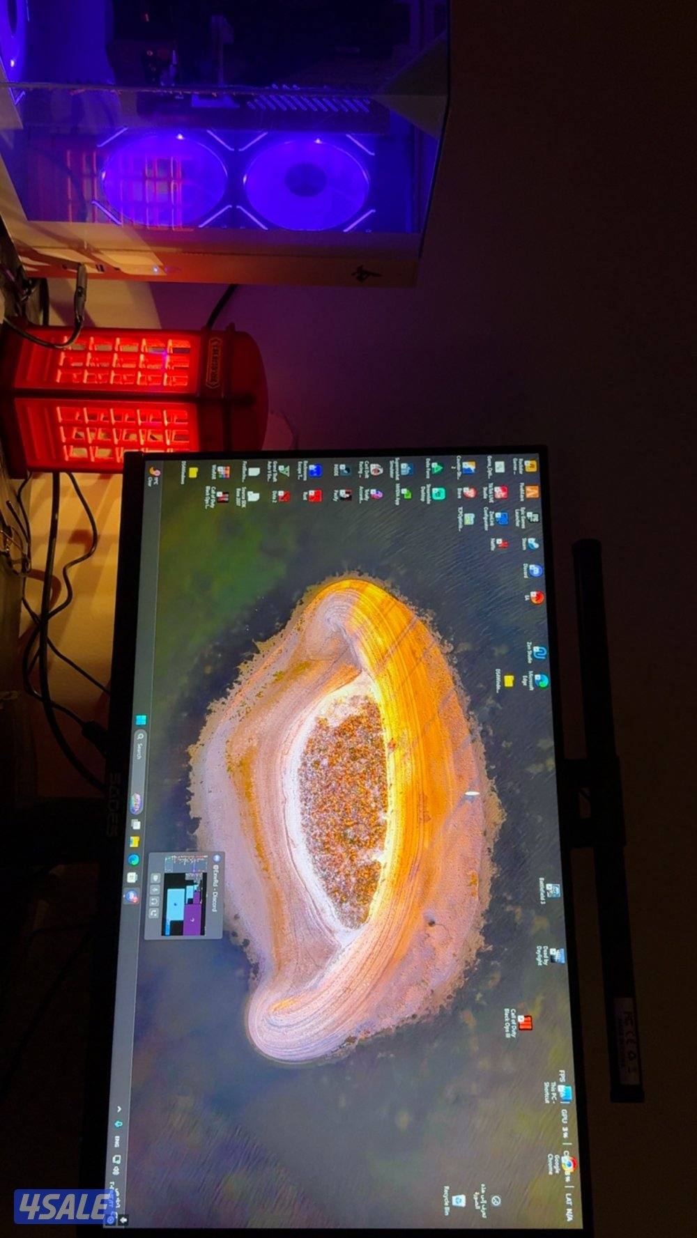 للبيع بي سي 3060 ti شبه الجديد 💥 التواصل واتس مراح اقصر معاك2