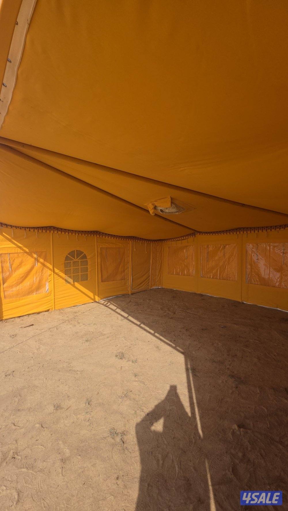 للبيع مقدمات الصباح الشراع ٣ عمد ١١ف٥ مستخدمه موسمين ونضيفه اصفر ساده2