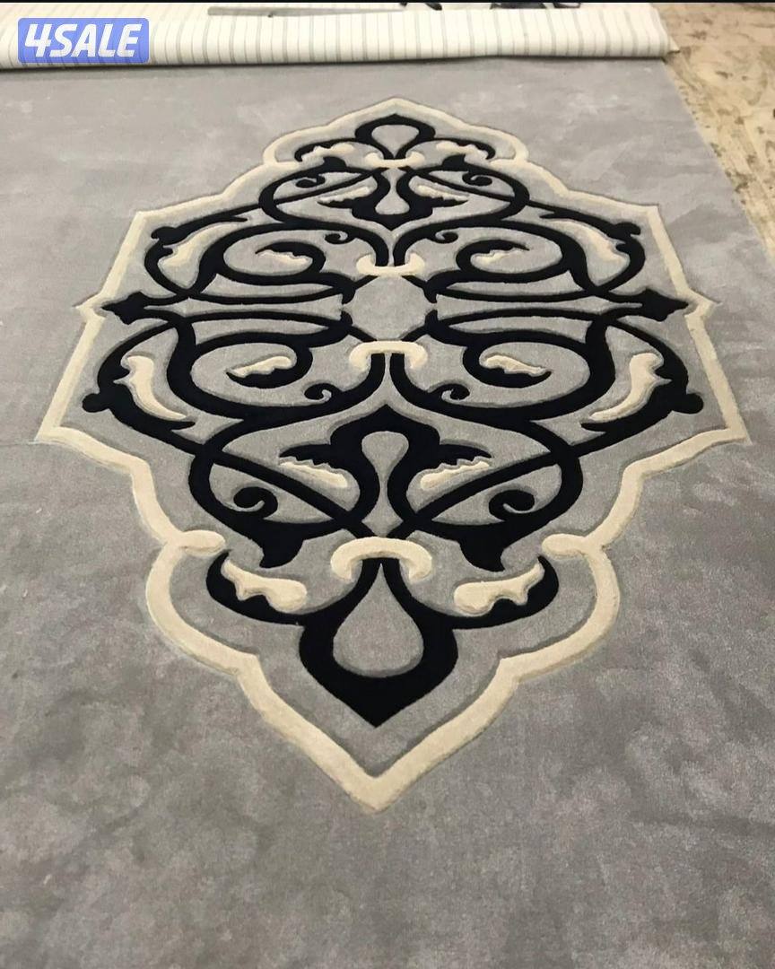 سجاد تركي قص مساند بغلي وسعودي نغشات حفر يدوي ثيل صناعي باركيه بلجيكي8