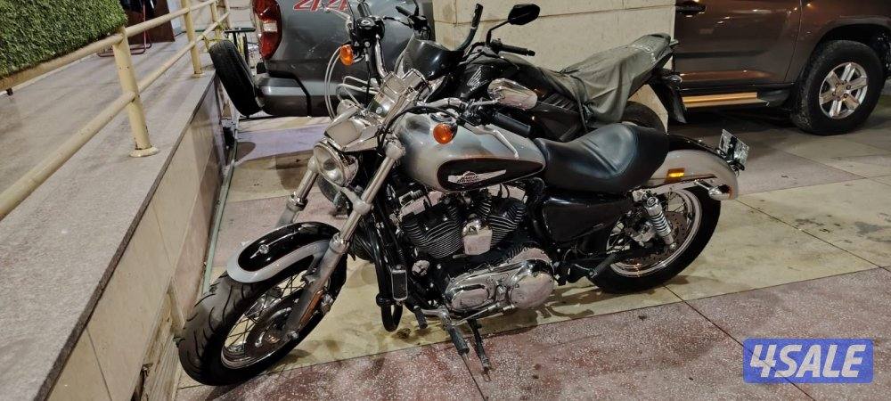 للبيع هارلي 1200 XL بحالة ممتازة مخزن داخل البيت يحتاج بطاريه ودفتر من1