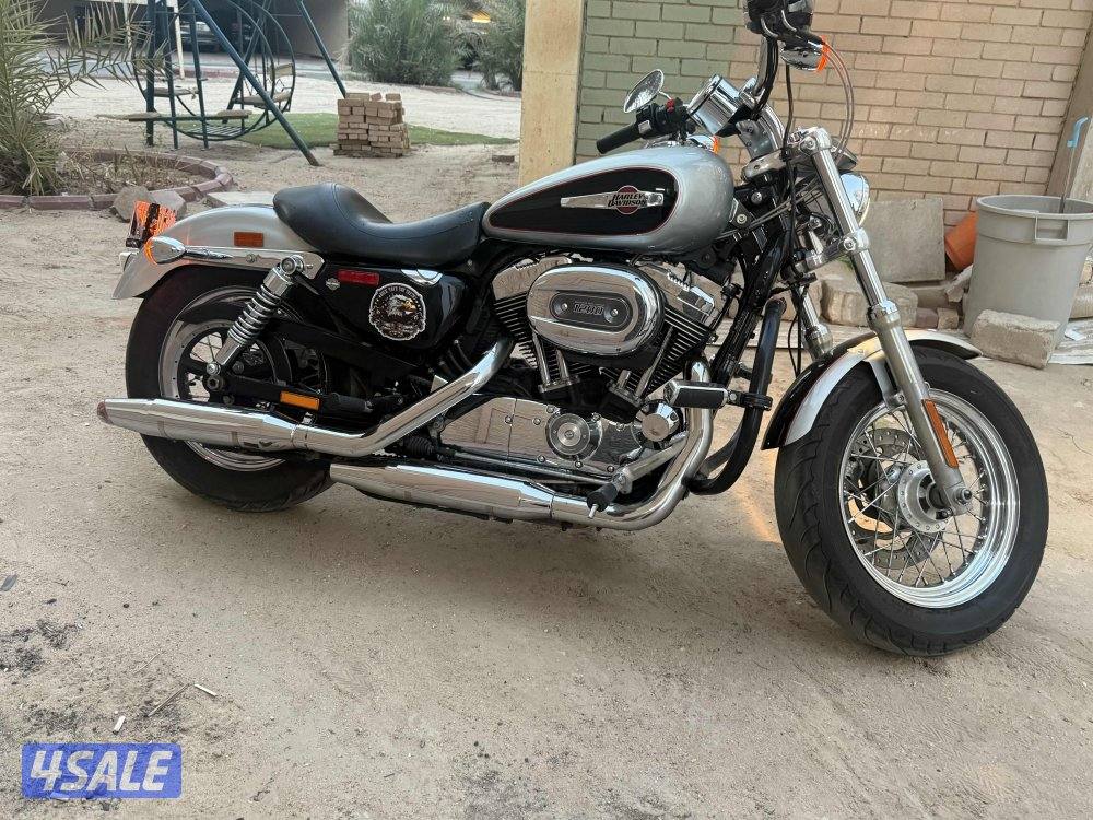 للبيع هارلي 1200 XL بحالة ممتازة مخزن داخل البيت يحتاج بطاريه ودفتر من3