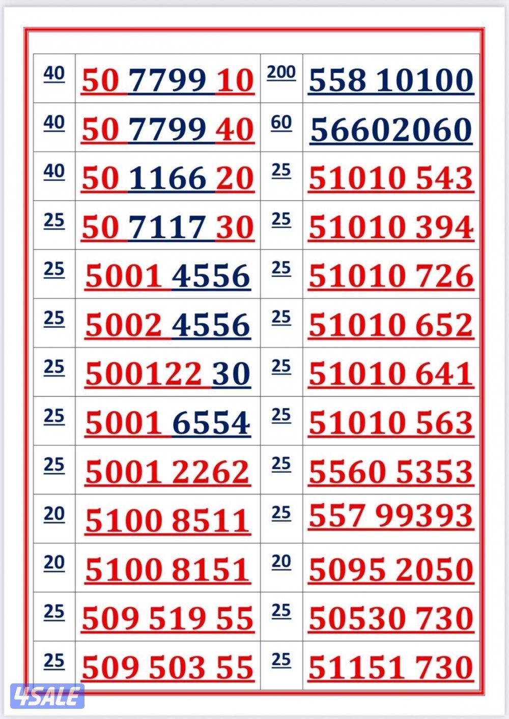 اكسترا للاتصالات ارقام مميزة3
