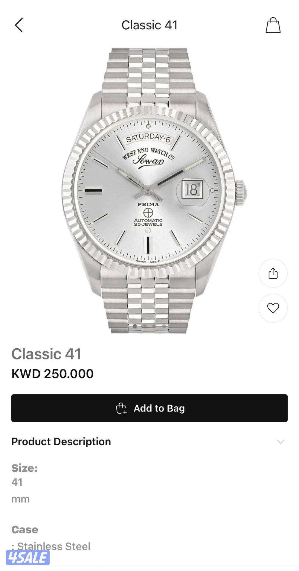 للبيع ساعه ويست اند جديده لم تستخدم بالكرتون3