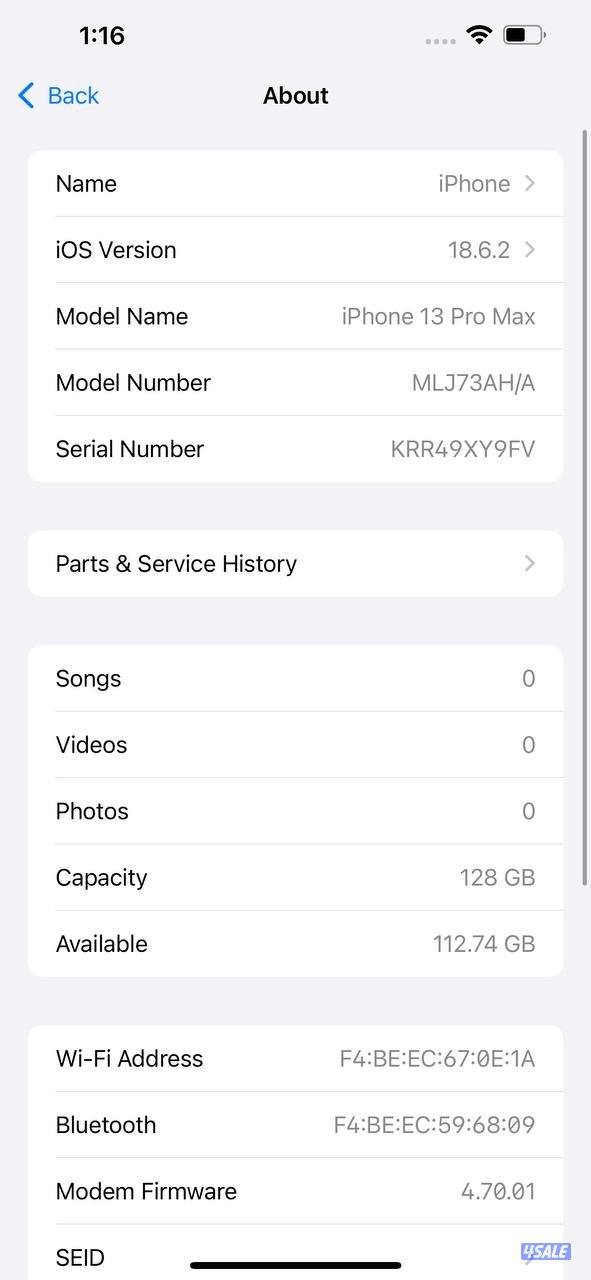 ايفون 13 برو ماكس – 128 جيجا – أزرق  iPhone 13 Pro Max 128GB Blue1