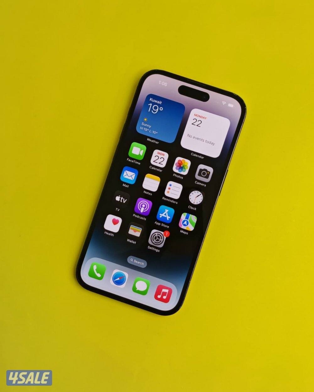 ايفون 14 برو – 256 جيجا – أسود  iPhone 14 Pro 256GB Black6